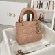 DIOR Mini Lady Dior Bag Blush Cannage Lambskin Gold Hardware