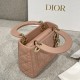 DIOR Mini Lady Dior Bag Blush Cannage Lambskin Gold Hardware