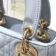 DIOR Mini Lady Dior Bag Pale Blue Cannage Lambskin Gold Hardware