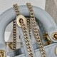 DIOR Mini Lady Dior Bag Pale Blue Cannage Lambskin Gold Hardware