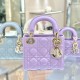 DIOR Mini Lady Dior Bag Lilac Cannage Lambskin Gold Hardware