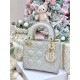 DIOR Mini Lady Dior Bag Cloud Gray Cannage Lambskin Gold Hardware