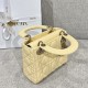 DIOR Mini Lady Dior Bag Pale Yellow Cannage Lambskin Gold Hardware