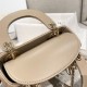 DIOR Mini Lady Dior Bag Sand-Colored Cannage Lambskin Gold Hardware