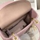 DIOR Mini Lady Dior Bag Peony Pink Cannage Lambskin Gold Hardware