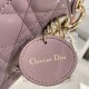 DIOR Mini Lady Dior Bag Peony Pink Cannage Lambskin Gold Hardware