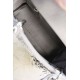 DIOR Mini Lady Dior Bag Gray Strass Cannage Satin Sliver Hardware