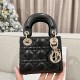 DIOR Lady Dior Micro Bag Black Cannage Lambskin Gold Hardware