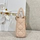 DIOR Lady Dior Micro Bag Powder Pink Cannage Lambskin Gold Hardware