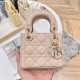 DIOR Lady Dior Micro Bag Powder Pink Cannage Lambskin Gold Hardware