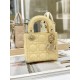 DIOR Lady Dior Micro Bag Pale Yellow Cannage Lambskin Gold Hardware