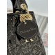 DIOR Lady Dior Micro Bag Black Patent Cannage Lambskin Gold Hardware