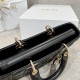 DIOR Medium Lady D-Joy Bag Black Cannage Lambskin Gold Hardware