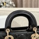 DIOR Medium Lady D-Joy Bag Black Cannage Lambskin Gold Hardware