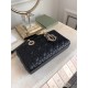 DIOR Medium Lady D-Joy Bag Black Cannage Lambskin Gold Hardware