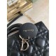 DIOR Medium Lady D-Joy Bag Black Cannage Lambskin Gold Hardware