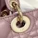 DIOR Medium Lady D-Joy Bag Peony Pink Cannage Lambskin Gold Hardware