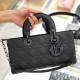 DIOR Medium Lady D-Joy Bag Ultramatte Black Cannage Calfskin