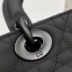 DIOR Medium Lady D-Joy Bag Ultramatte Black Cannage Calfskin