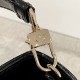 DIOR Medium Lady D-Joy Bag Black Patent Cannage Calfskin Gold Hardware