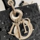 DIOR Medium Lady D-Joy Bag Black Patent Cannage Calfskin Gold Hardware