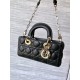 DIOR Small Lady D-Joy Bag Black Cannage Lambskin Gold Hardware