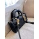 DIOR Small Lady D-Joy Bag Black Cannage Lambskin Gold Hardware