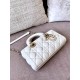 DIOR Small Lady D-Joy Bag Latte Cannage Lambskin Gold Hardware