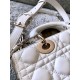 DIOR Small Lady D-Joy Bag Latte Cannage Lambskin Gold Hardware