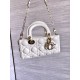 DIOR Small Lady D-Joy Bag Latte Cannage Lambskin Gold Hardware