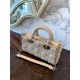 DIOR Small Lady D-Joy Bag Powder Beige Cannage Lambskin Gold Hardware