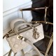 DIOR Small Lady D-Joy Bag Powder Beige Cannage Lambskin Gold Hardware