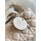 DIOR Small Lady D-Joy Bag Powder Beige Cannage Lambskin Gold Hardware