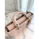 DIOR Small Lady D-Joy Bag Powder Pink Cannage Lambskin Gold Hardware