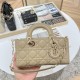 DIOR Small Lady D-Joy Bag Biscuit Cannage Lambskin Gold Hardware