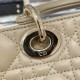 DIOR Small Lady D-Joy Bag Biscuit Cannage Lambskin Gold Hardware