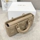 DIOR Small Lady D-Joy Bag Biscuit Cannage Lambskin Gold Hardware