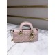 DIOR Small Lady D-Joy Bag Pale Pink Cannage Lambskin Gold Hardware