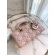 DIOR Small Lady D-Joy Bag Pale Pink Cannage Lambskin Gold Hardware