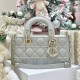 DIOR Small Lady D-Joy Bag  Cloud Gray Cannage Lambskin Gold Hardware