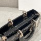 DIOR Small Lady D-Joy Bag Black Patent Cannage Calfskin Gold Hardware