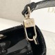 DIOR Small Lady D-Joy Bag Black Patent Cannage Calfskin Gold Hardware