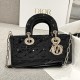 DIOR Small Lady D-Joy Bag Black Patent Cannage Calfskin Gold Hardware