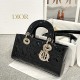 DIOR Small Lady D-Joy Bag Black Patent Cannage Calfskin Gold Hardware