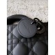 DIOR Small Lady D-Joy Bag Ultramatte Black Cannage Calfskin