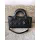 DIOR Small Lady D-Joy Bag Ultramatte Black Cannage Calfskin