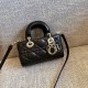 DIOR Lady D-Joy Micro Bag Black Cannage Lambskin Gold Hardware