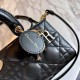 DIOR Lady D-Joy Micro Bag Black Cannage Lambskin Gold Hardware