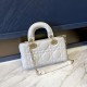 DIOR Lady D-Joy Micro Bag Latte Cannage Lambskin Gold Hardware