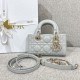 DIOR Lady D-Joy Micro Bag Cloud Gray Cannage Lambskin Gold Hardware